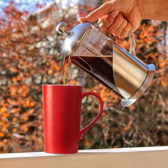 20 oz Large Coffee Mugs, M007 Plain Blank Tall Ceramic Cup with Handle for Dad M - Picture 2 of 8